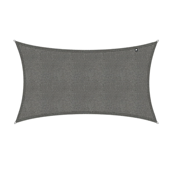 Kopu® Schaduwdoek Rechthoek 280 gram Waterdoorlatend 3x4 m - Grijs