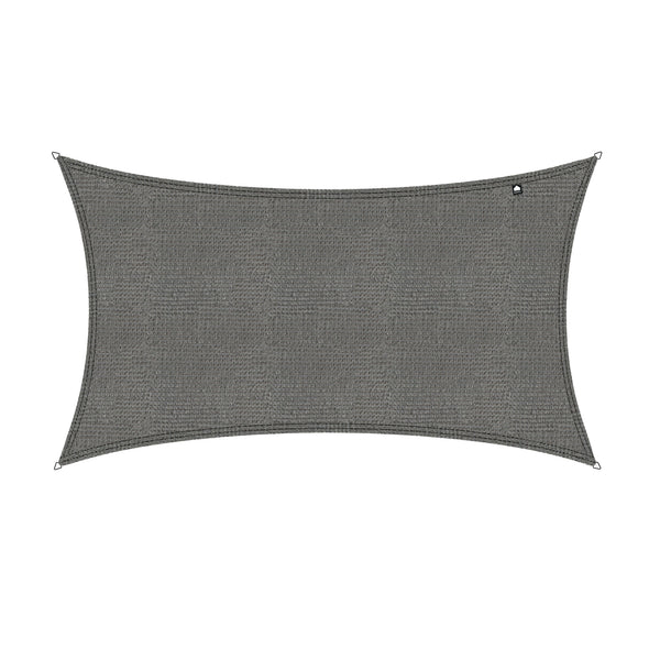 Kopu® Schaduwdoek Rechthoek 280 gram Waterdoorlatend 3x4 m - Grijs