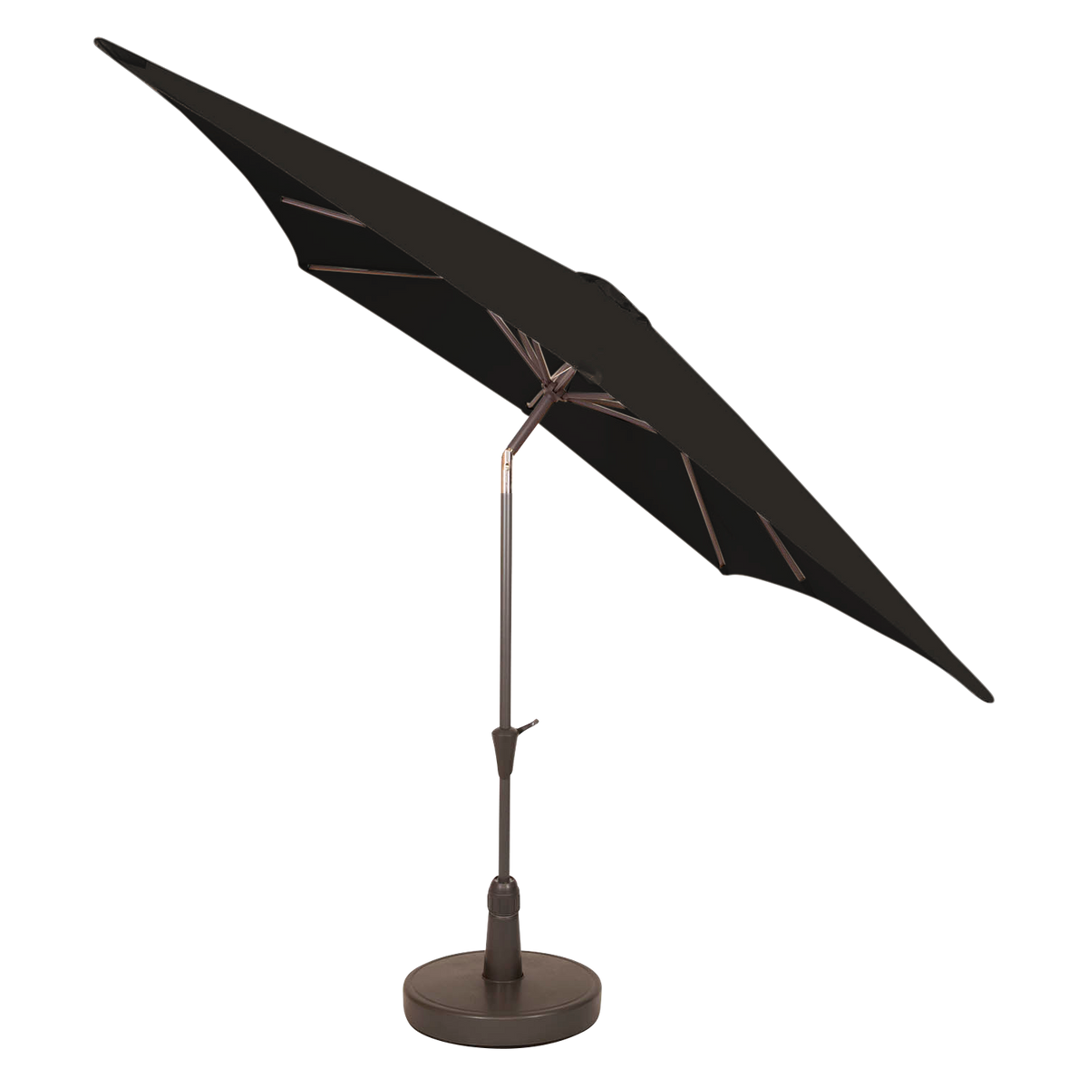 Kopu® Malaga Parasolset Vierkant 200x200 cm met Hoes en Voet - Zwart