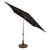 Kopu® Malaga Parasolset Vierkant 200x200 cm met Hoes en Voet - Zwart