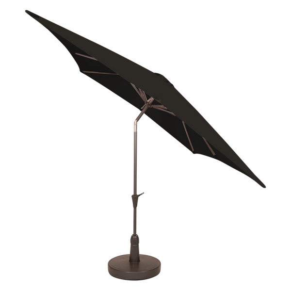 Kopu® Malaga Parasolset Vierkant 200x200 cm met Hoes en Voet - Zwart