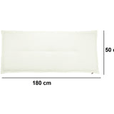 Kopu® Manchester Black - Hoogwaardig  Bankkussen 180x50 cm - Zwart