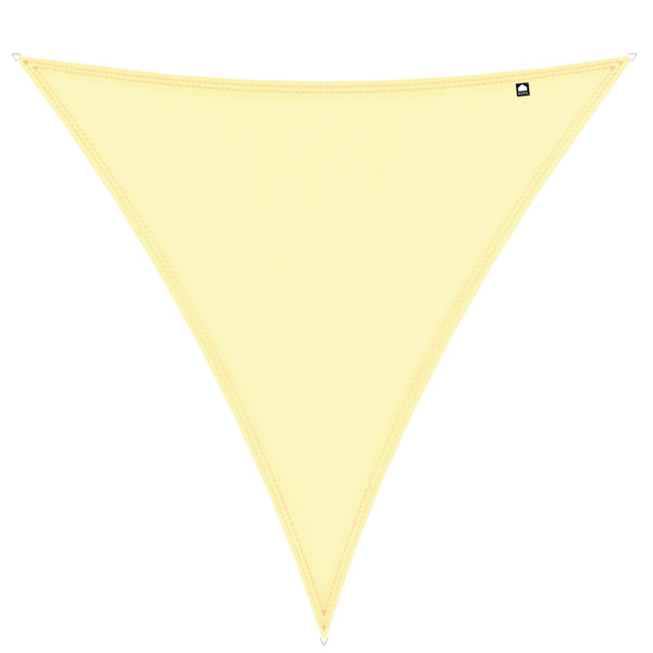 Kopu® Schaduwdoek Driehoek 3,6x3,6x3,6 mtr Waterdicht 230 grams Creme