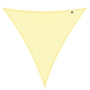 Kopu® Schaduwdoek Driehoek 3,6x3,6x3,6 mtr Waterdicht 230 grams Creme