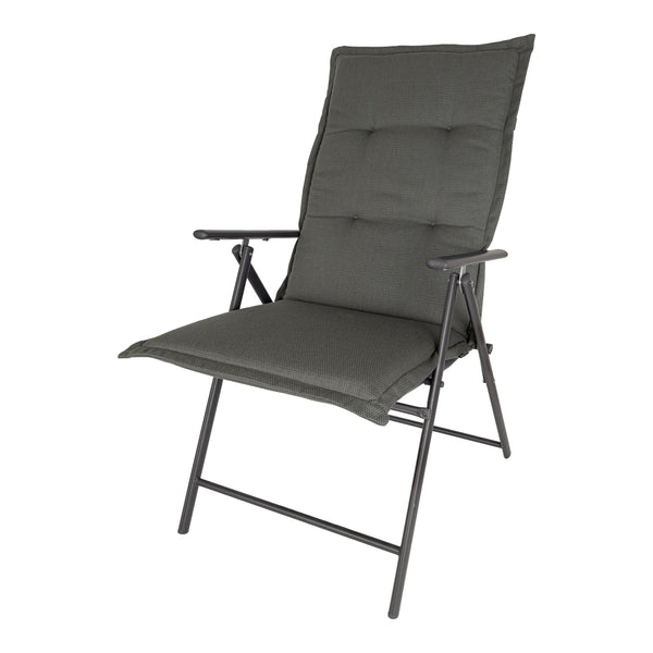 Kopu® Manchester Grey Comfortabel Tuinkussen met Hoge Rug - Grijs