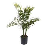 Kopu® Kunstplant Bergpalm 65 cm 3 stammen - in zwarte pot - Nepplant