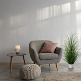 Kopu® Kunstplant Zegge Grasplant 90 cm - in Witte Sierpot - Nepplant