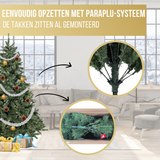Excellent Trees® Elverum Frosted 150 cm Kerstboom met Verlichting  - ⌀110cm - ↕150cm