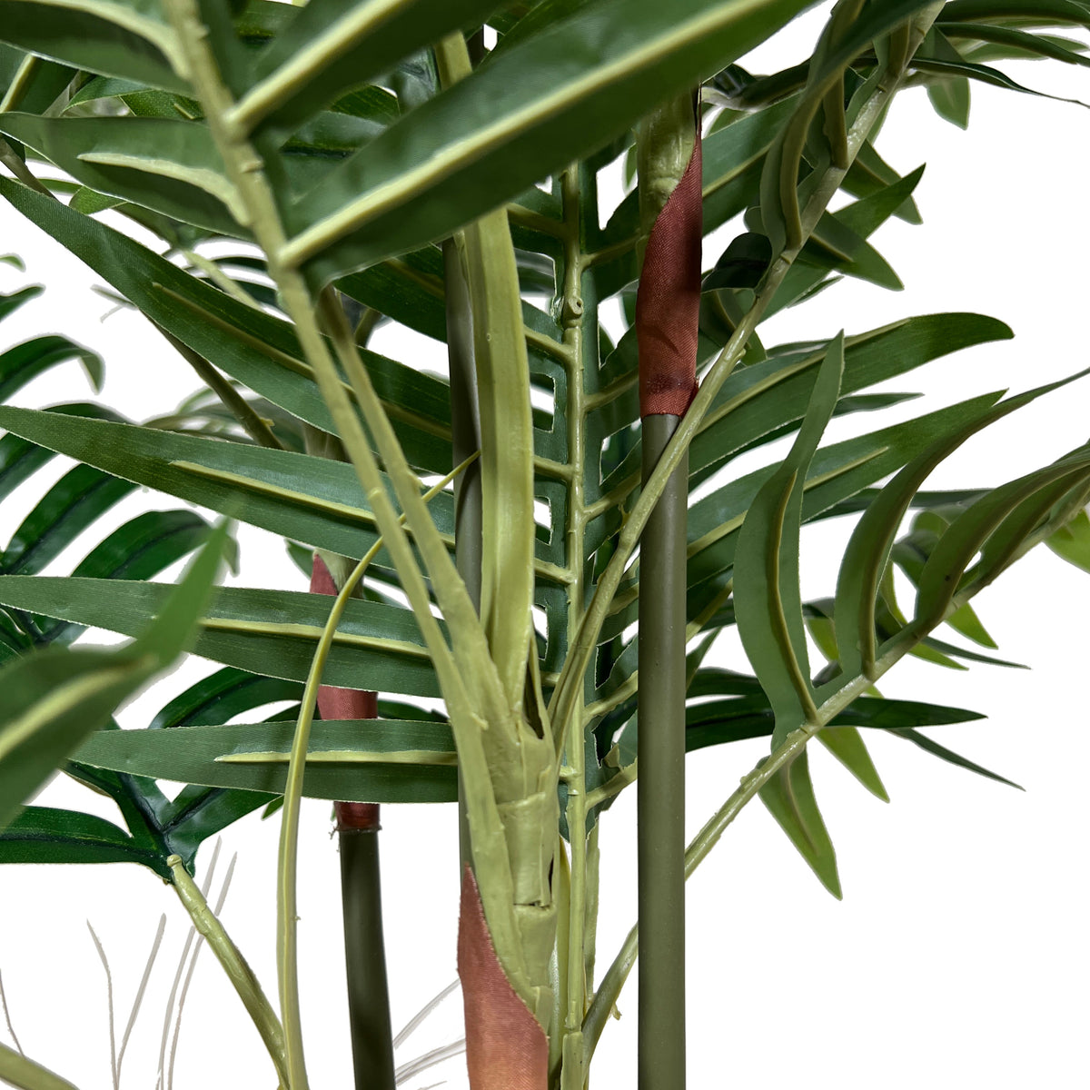 Kopu® Kunstplant Arecapalm 110 cm 6 stammen - zwarte pot - Nepplant