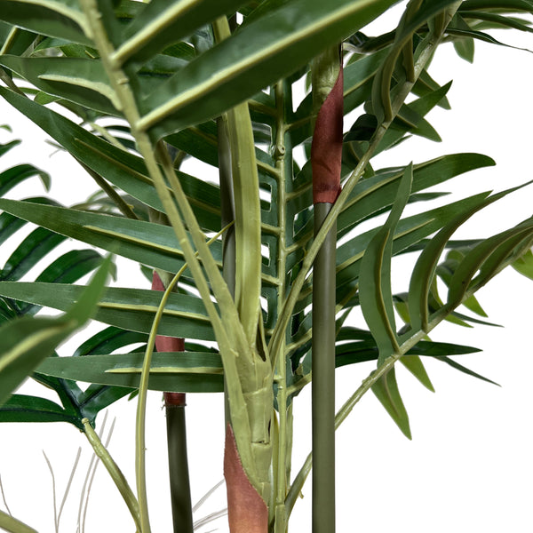 Kopu® Kunstplant Arecapalm 110 cm 6 stammen - zwarte pot - Nepplant