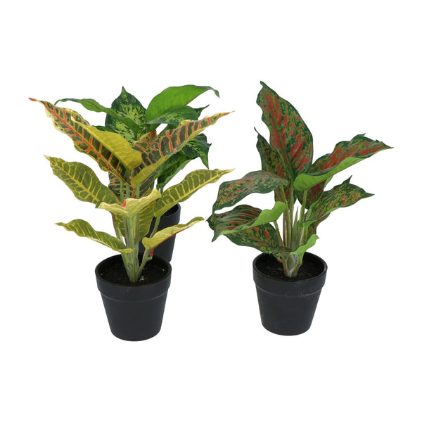 Kopu® set 3 verschillende kunstplantjes 25 cm hoog