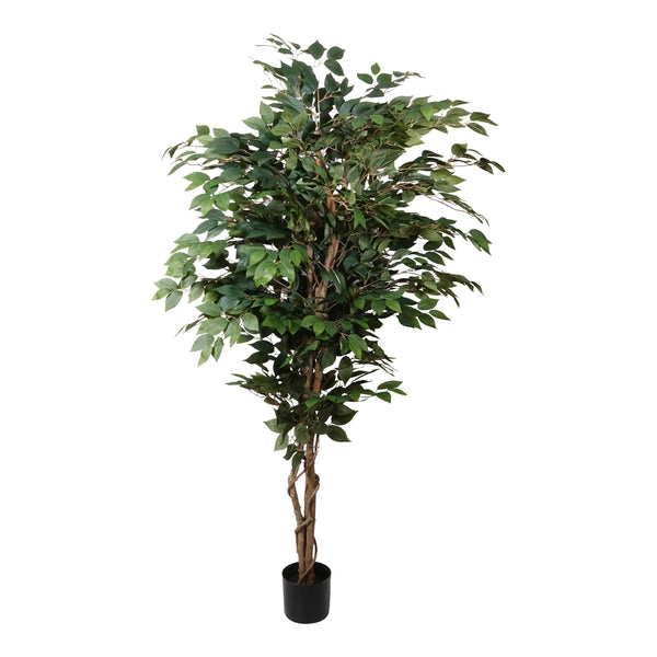 Kopu® Kunstplant Ficus Benjamina 150 cm in zwarte pot - 1764 bladeren