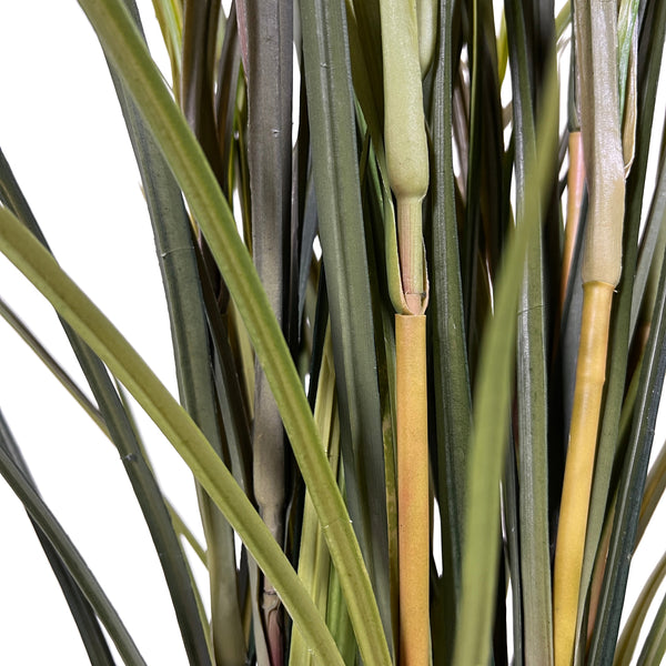 Kopu® Kunstplant Miscanthus 135 cm - 7 pluimen - in zwarte pot