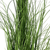 Kopu® Kunstplant Zegge Grasplant 90 cm - in Witte Sierpot - Nepplant