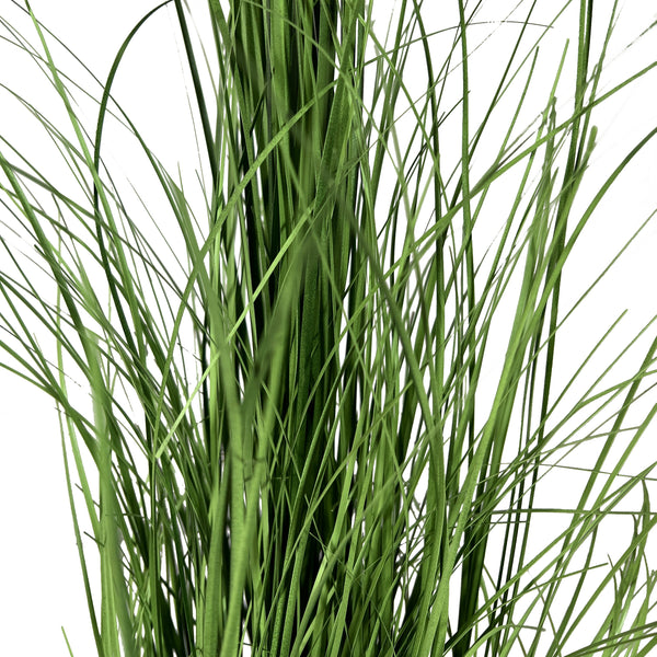 Kopu® Kunstplant Zegge Grasplant 90 cm - in Witte Sierpot - Nepplant