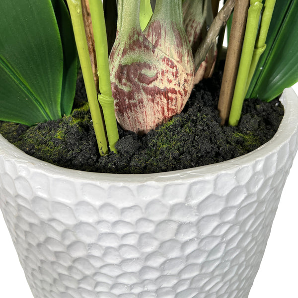 Kopu® Kunstplant Orchidee 160 cm Roze in Hoge Bloempot - Phalaenopsis