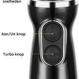 Safecourt Kitchen Staafmixer - 1000W – Roestvrijstaal – Antispat – Ergonomisch – Inclusief Maatbeker