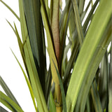 Kopu® Kunstplant Miscanthus 135 cm - 7 pluimen - in zwarte pot