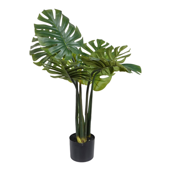 Kopu® Kunstplant Split Philodendron 90 cm - 8 bladeren - Nepplant