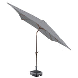 Kopu® Malaga Parasol Vierkant 200x200 cm met Knikarm - Lichtgrijs