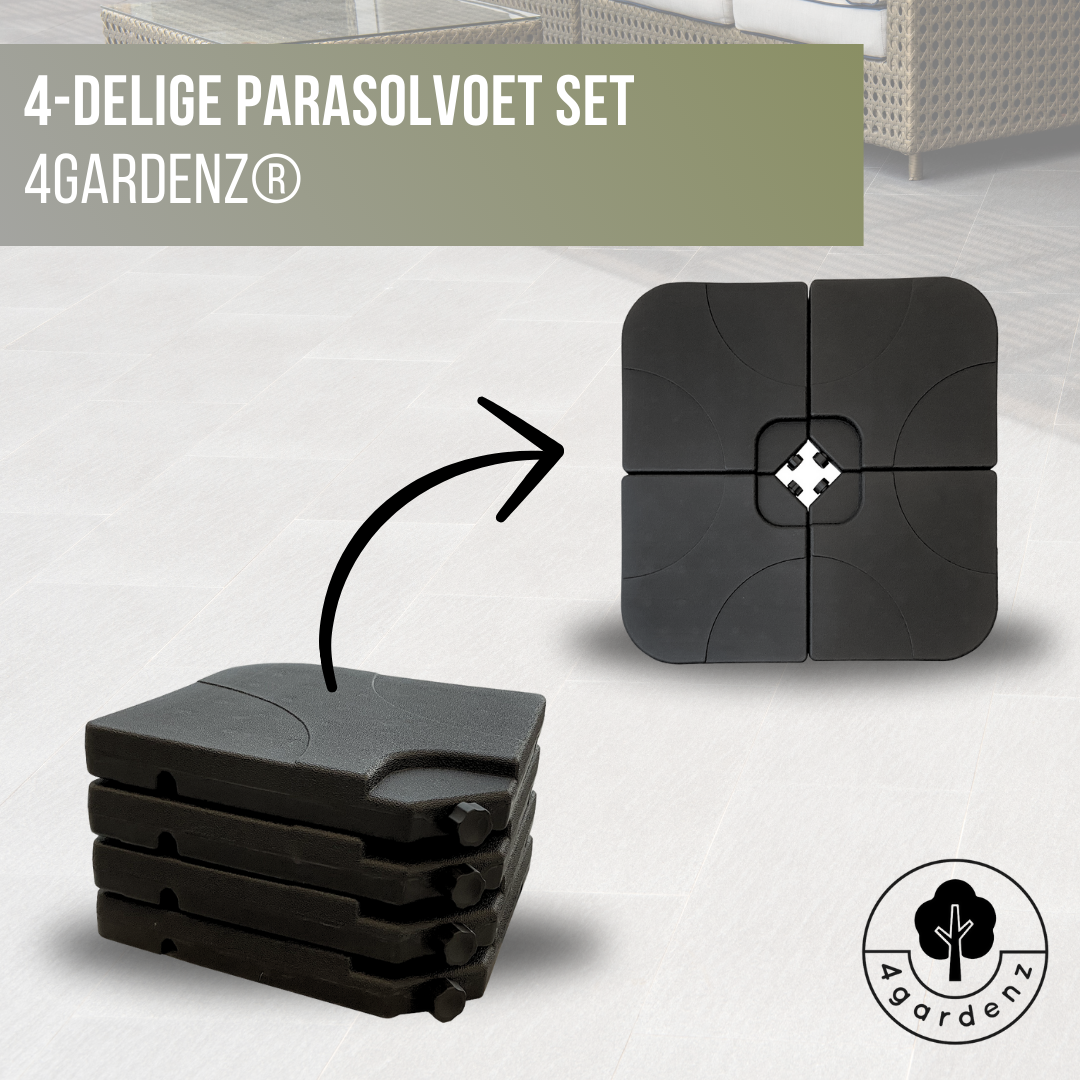 Verzwaringsset Parasolvoet voor Zweefparasols - Vulbaar tot 80 KG