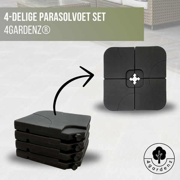 Verzwaringsset Parasolvoet voor Zweefparasols - Vulbaar tot 80 KG