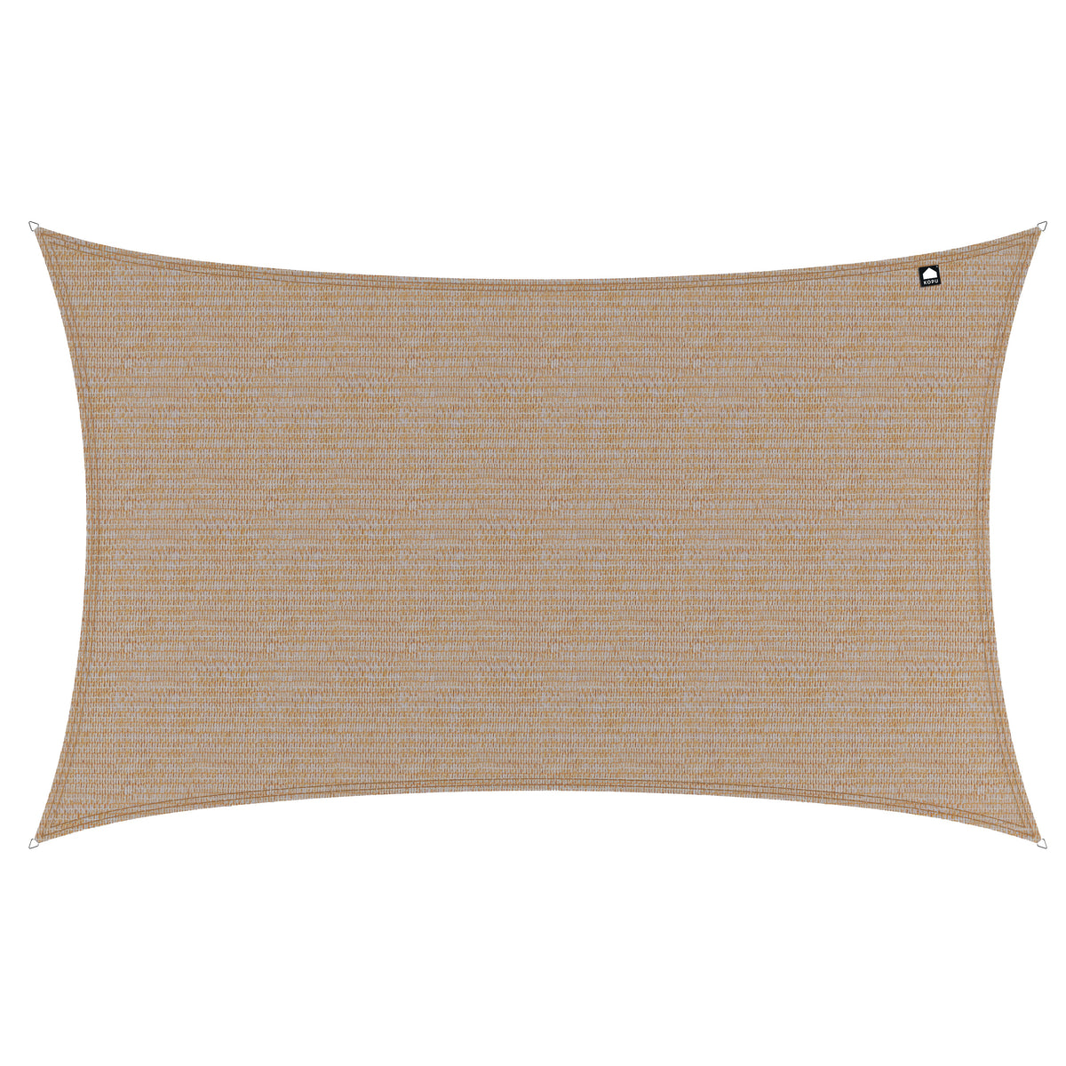 Kopu® Schaduwdoek Rechthoek 280 gram Waterdoorlatend 2x3 m - Beach