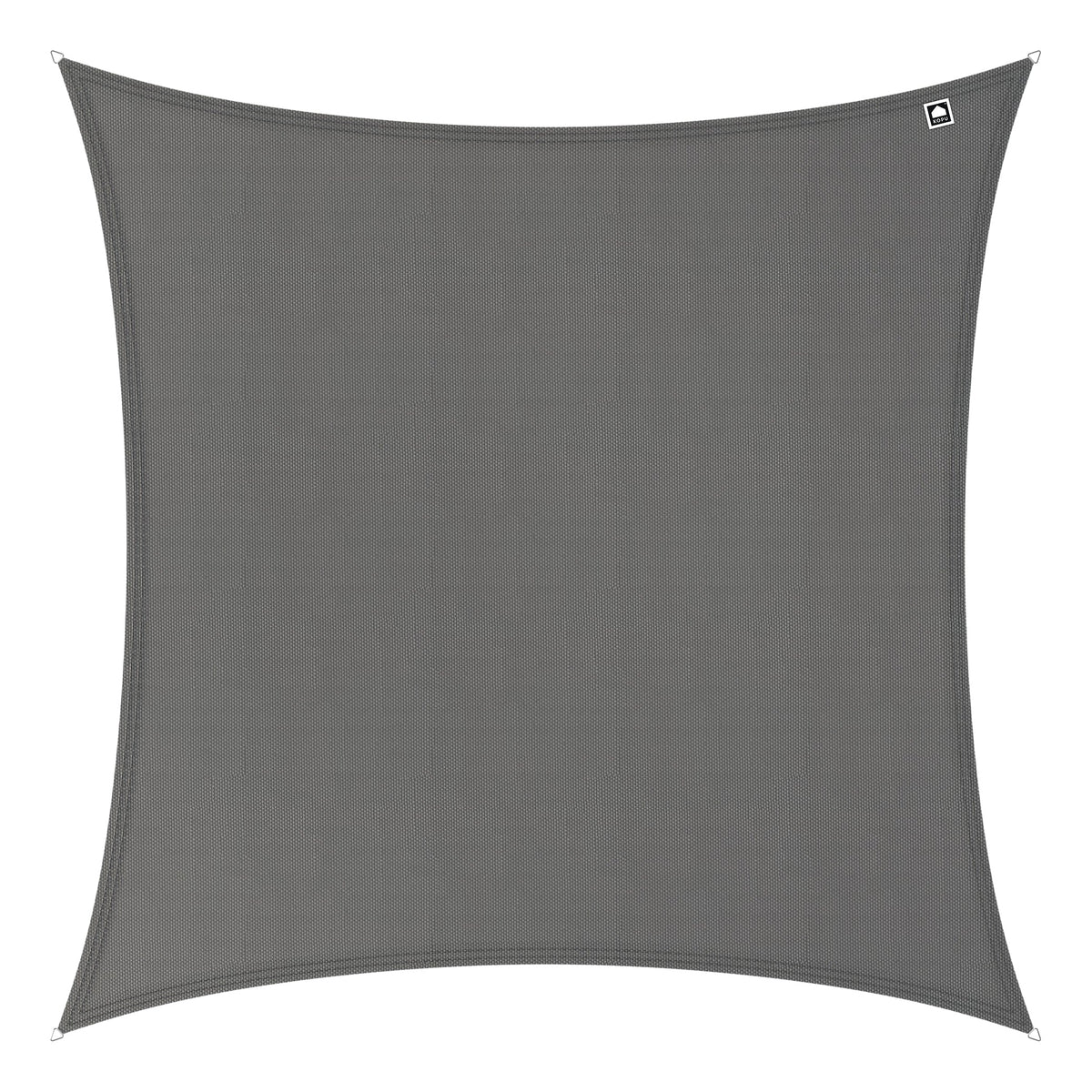 Kopu® Schaduwdoek Vierkant  4x4 m - 280 gram Waterdoorlatend - Grijs