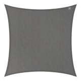 Kopu® Schaduwdoek Vierkant  4x4 m - 280 gram Waterdoorlatend - Grijs