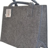 Boodschappentas Vilt - Zwart - 35 x 20 x 28 cm - Vilten tas - Stevige tas - Goodiebag - Shopper - Handtas