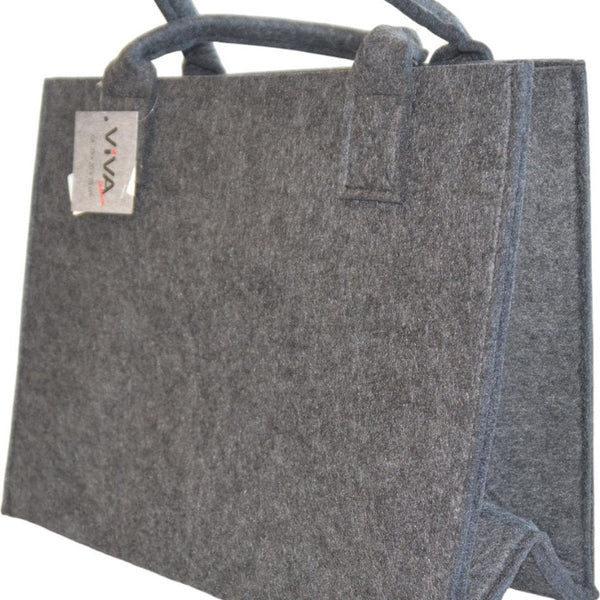 Boodschappentas Vilt - Zwart - 35 x 20 x 28 cm - Vilten tas - Stevige tas - Goodiebag - Shopper - Handtas
