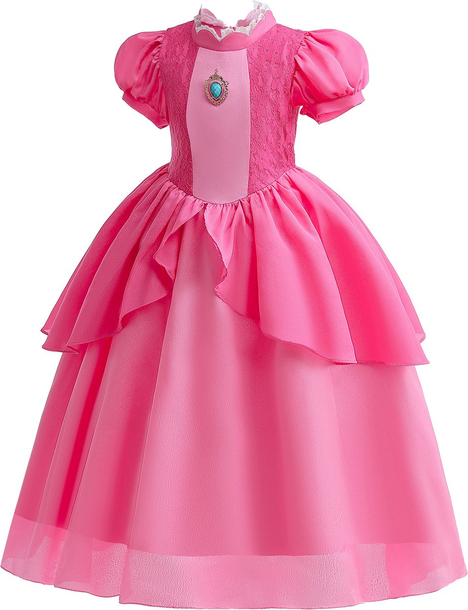 Princess Peach verkleed jurk voor kinderen