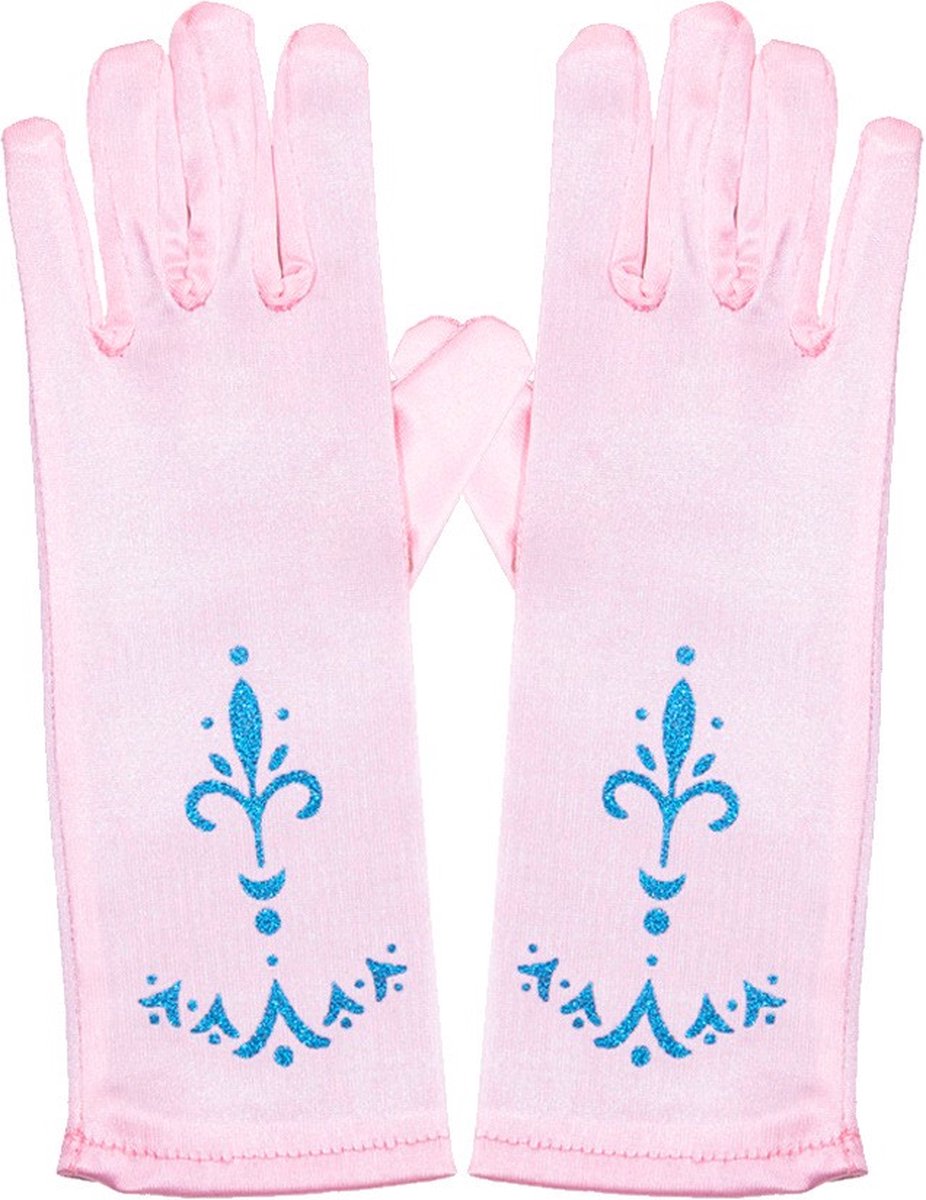 Elsa Verkleed Jurk met Ster Roze