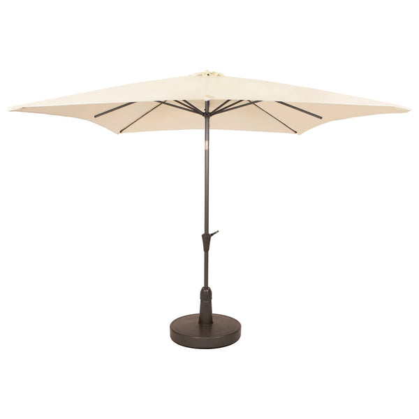 Kopu® vierkante parasol Malaga 200x200 cm met voet - Naturel