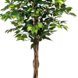 Kopu® Kunstplant Ficus 120 cm in pot - 630 bladeren met Natuurstam