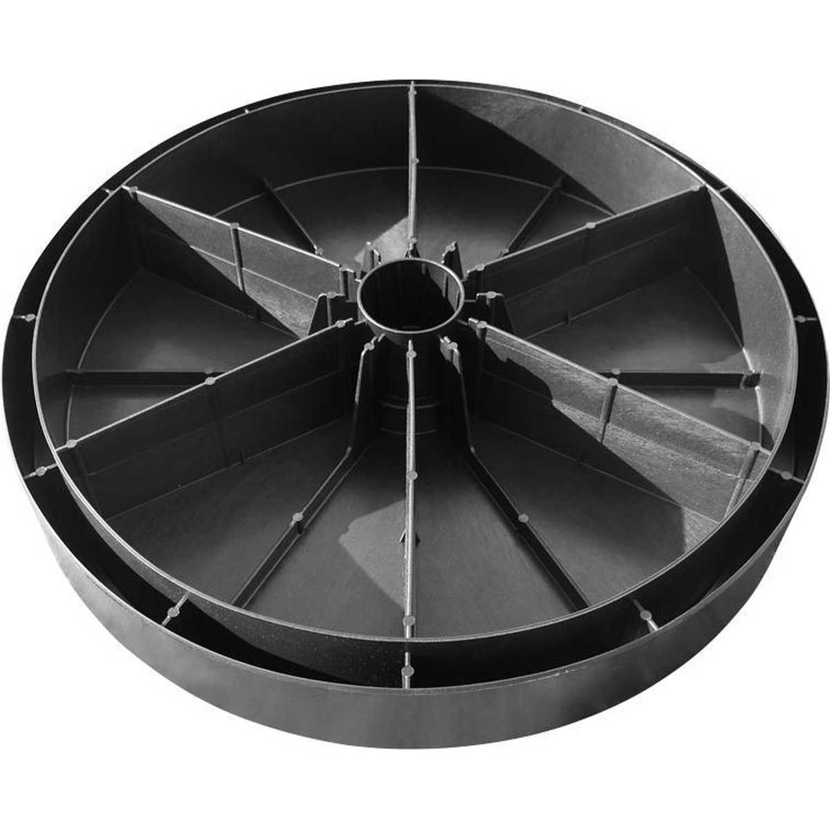 Kopu® Vulbare Parasolvoet 70 kg voor Grote Parasols - Zwart