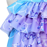 Zeemeerminstaart met bikini verkleed set Blauw en Paars