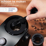 Safecourt Kitchen Koffiemolen Deluxe - Elektrische koffiemolen - Koffiebonen maler - Zwart