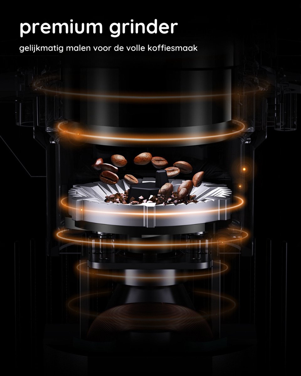 Safecourt Kitchen Koffiemolen Deluxe - Elektrische koffiemolen - Koffiebonen maler - Zwart