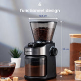 Safecourt Kitchen Koffiemolen Deluxe - Elektrische koffiemolen - Koffiebonen maler - Zwart