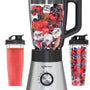 Safecourt Kitchen Power blender - 5 automatische programma's - Smoothie maker - +2 to go cups - RVS