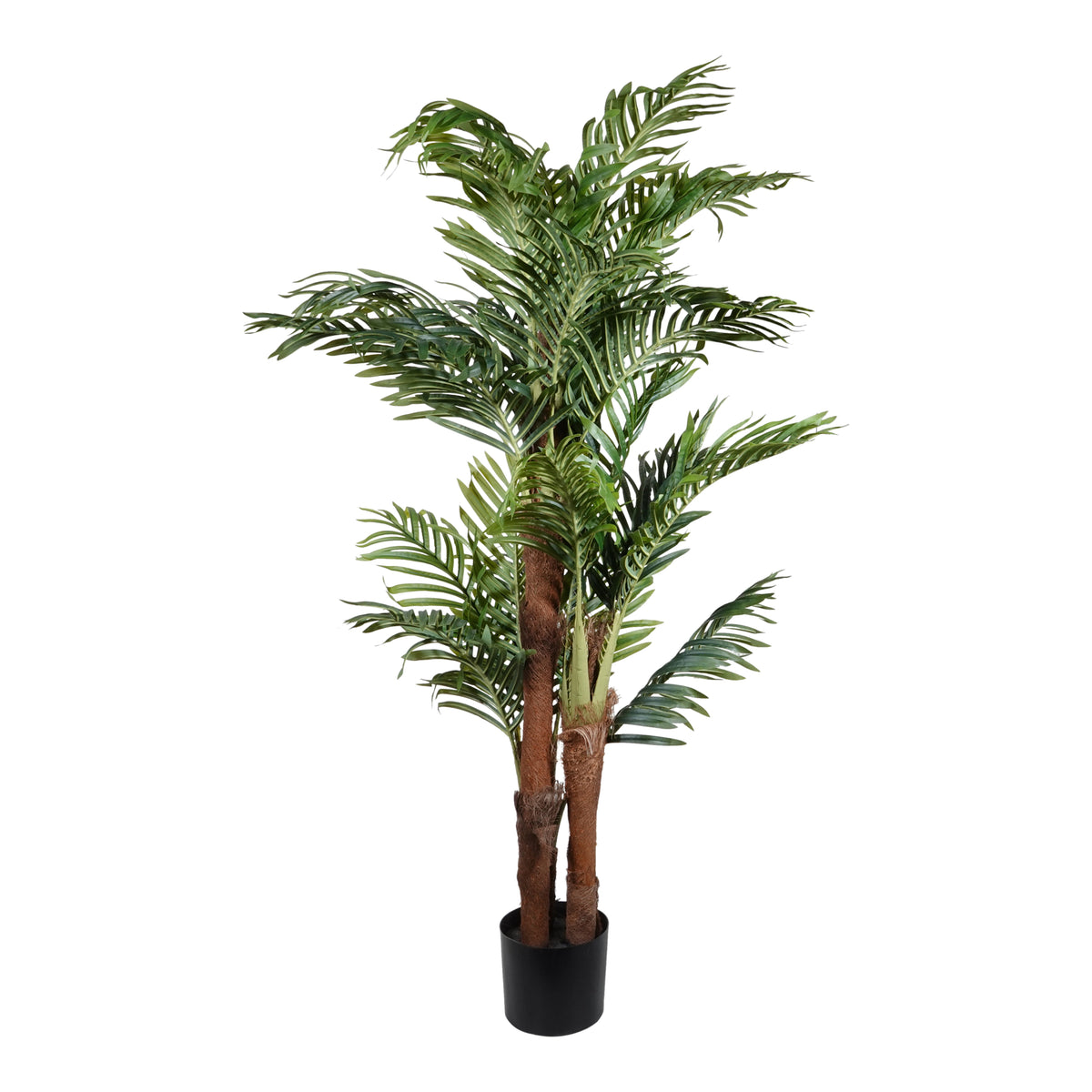 Kopu® Kunstplant Arecapalm 160 cm 3 Stammen - zwarte pot - Nepplant