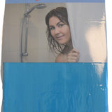 Douchegordijn - Blauw - 180 cm x 180 cm - Inclusief ringen - Anti Schimmel - Polyester - Badgordijn