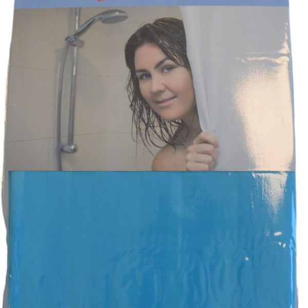 Douchegordijn - Blauw - 180 cm x 180 cm - Inclusief ringen - Anti Schimmel - Polyester - Badgordijn