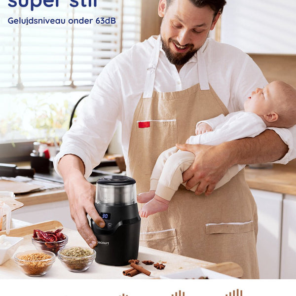 Koffiemolen - Elektrische Koffiebonen Maler - Specerijen & Koffiebonen - BPA-vrij - Safecourt Kitchen