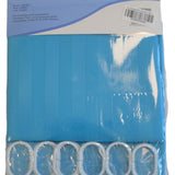 Douchegordijn - Blauw - 180 cm x 180 cm - Inclusief ringen - Anti Schimmel - Polyester - Badgordijn
