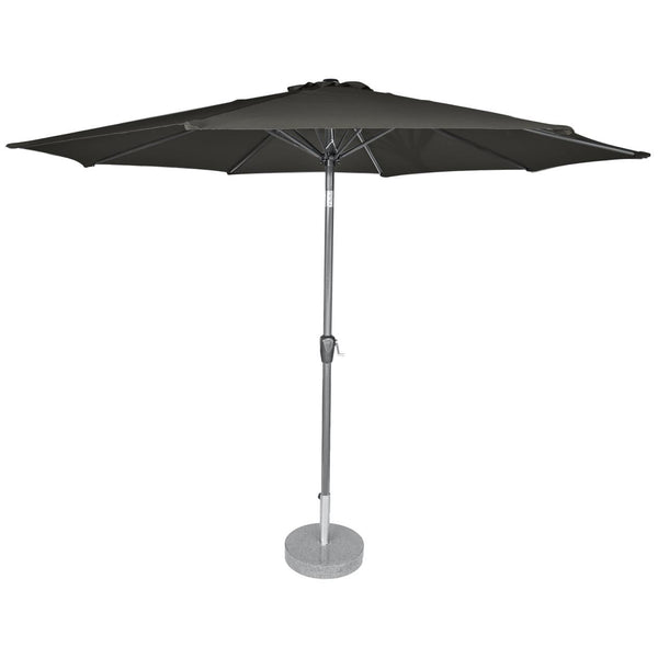 Kopu® Calma Parasolset Rond 300 cm met Hoes en Voet - Antraciet