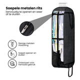 Kledinghoes met Hanger – Opvouwbare Kleding Organizer – Kleding Opbergzak met Rits & Venster – Kleding Transporthoes – Geschikt voor Verhuizen & Reizen – 127 x 60 x 25 cm – Zwart