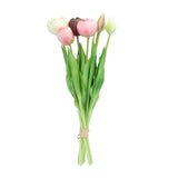 Kopu® Kunstbloemen bos Tulpen Mix 7 stuks 39 cm - Roze