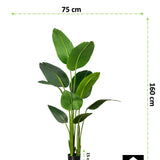 Kopu® Kunstplant Strelitzia Nicolai 160 cm Paradijsvogelplant 10 blad